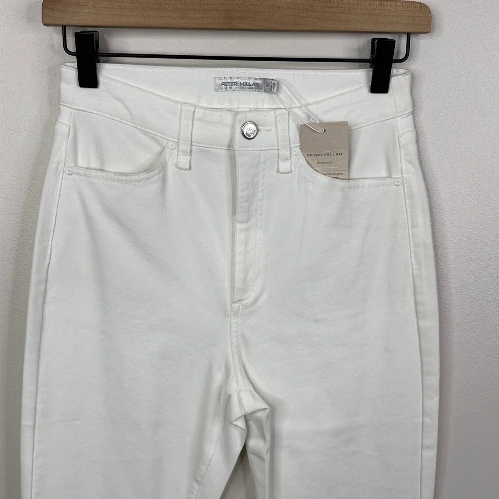 Peter Millar Women's Size 2 White Skinny Pants NWT Luxury Golf Travel Casual